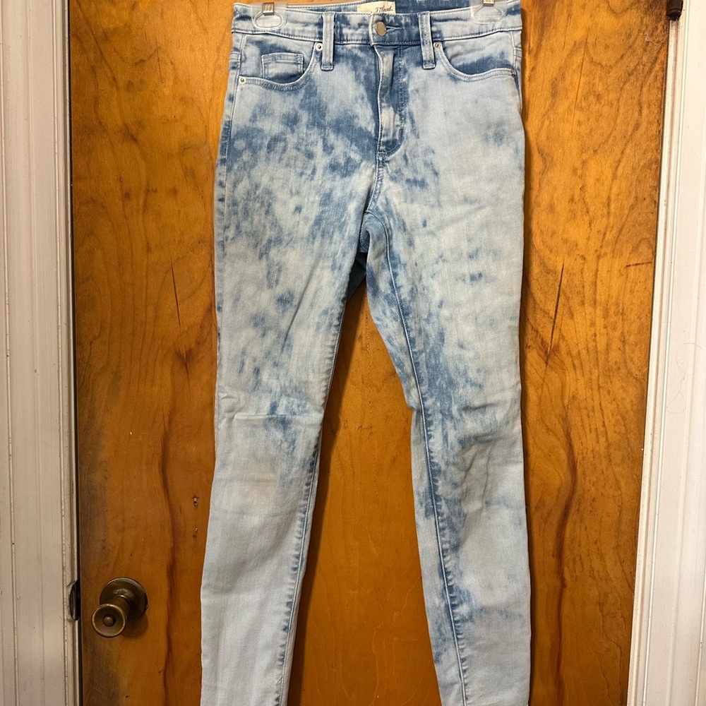 Universal Thread Blue Acid Wash High Rise Skinny Denim Style Pants